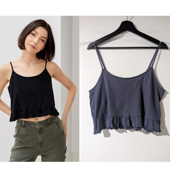 NEW American Eagle | Cropped Relaxed Cami In Blue - Picture 10 of 10
